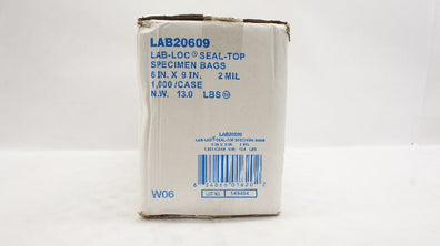 Elkay LAB20609 LAB-LOC Seal-Top Specimen Bags, 2 MIL 6 x 9 inch - Case of 1000